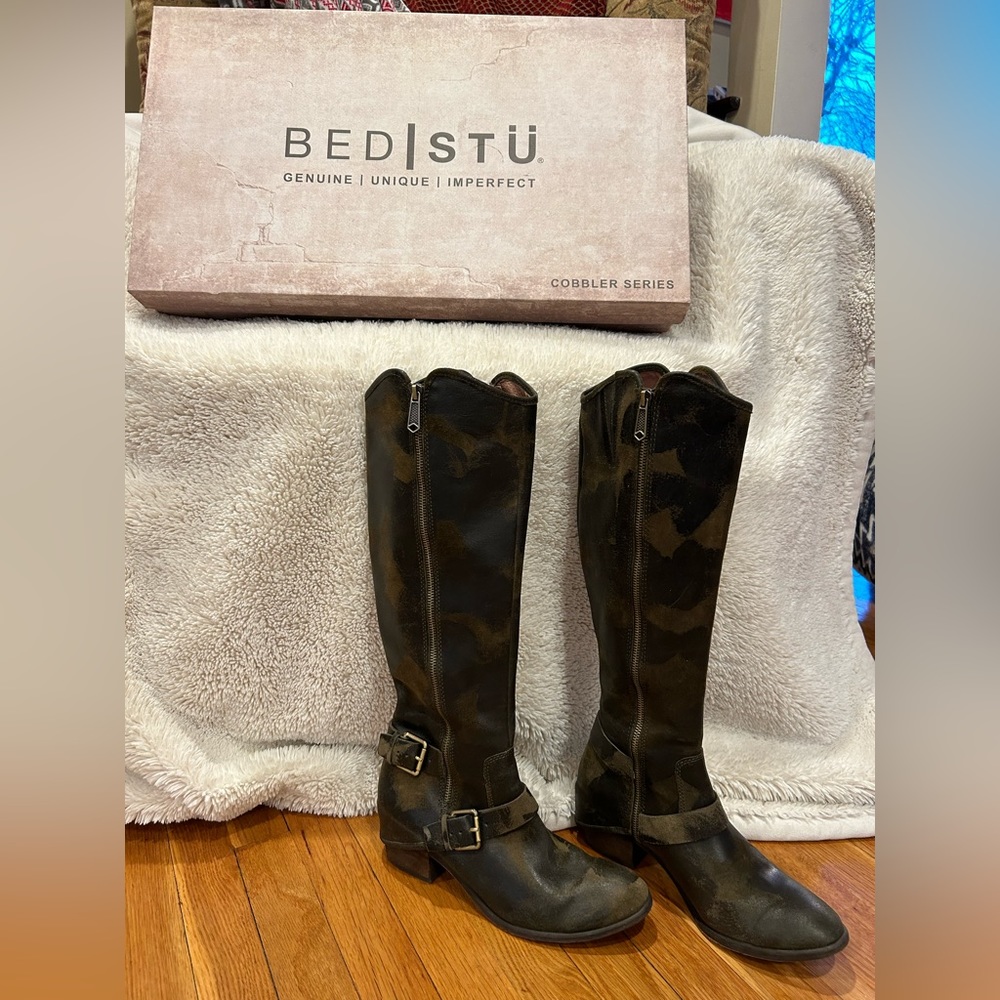 Bed STU Genuine Unique Imperfect leather boots